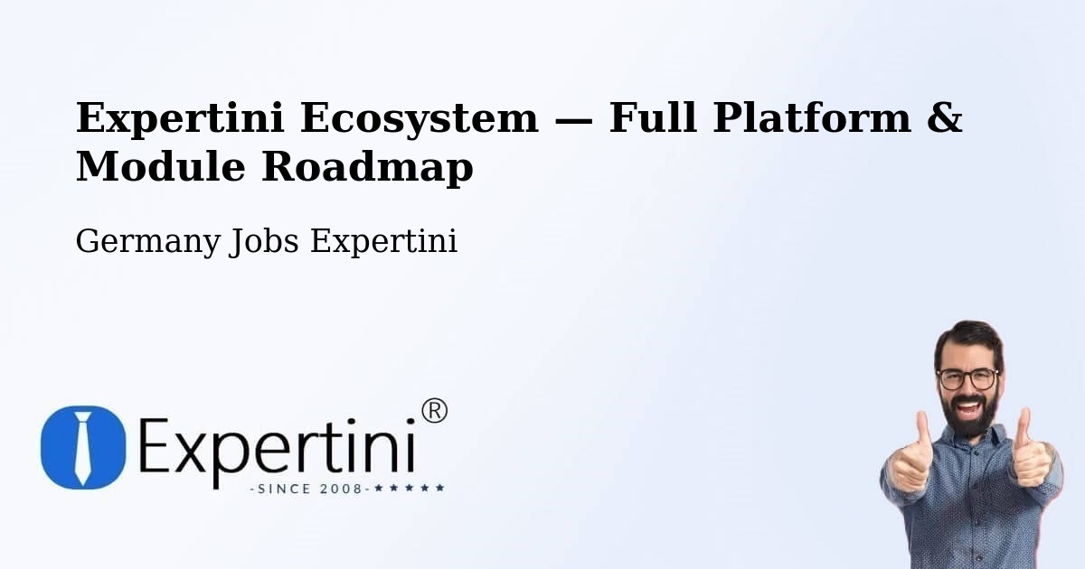 Expertini Ecosystem — Full Platform & Module Roadmap – Buch
