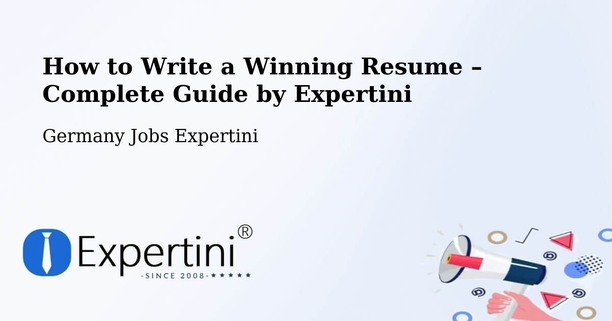 Resume Writing Guide for Job Seekers – Buch - Buch, Germany Jobs Expertini