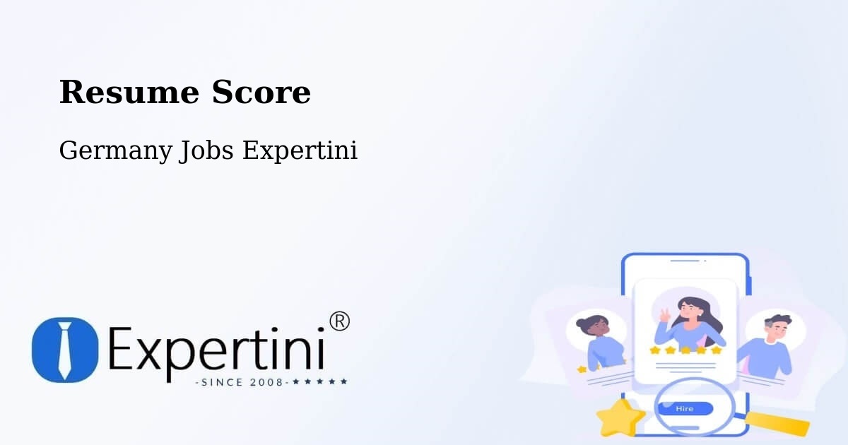 Resume Score & Job Description Match Tool – Buch - Germany Jobs Expertini
